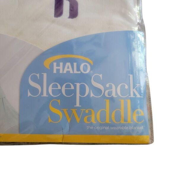 Halo SleepSack Swaddle - Cream and Purple - Picture 2 of 4